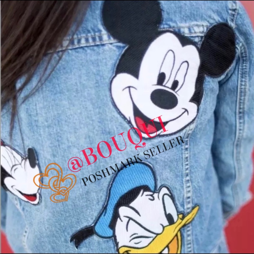 BLOGGERS FAV ZARA MICKEY MOUSE DENIM JACKET - Picture 7 of 9